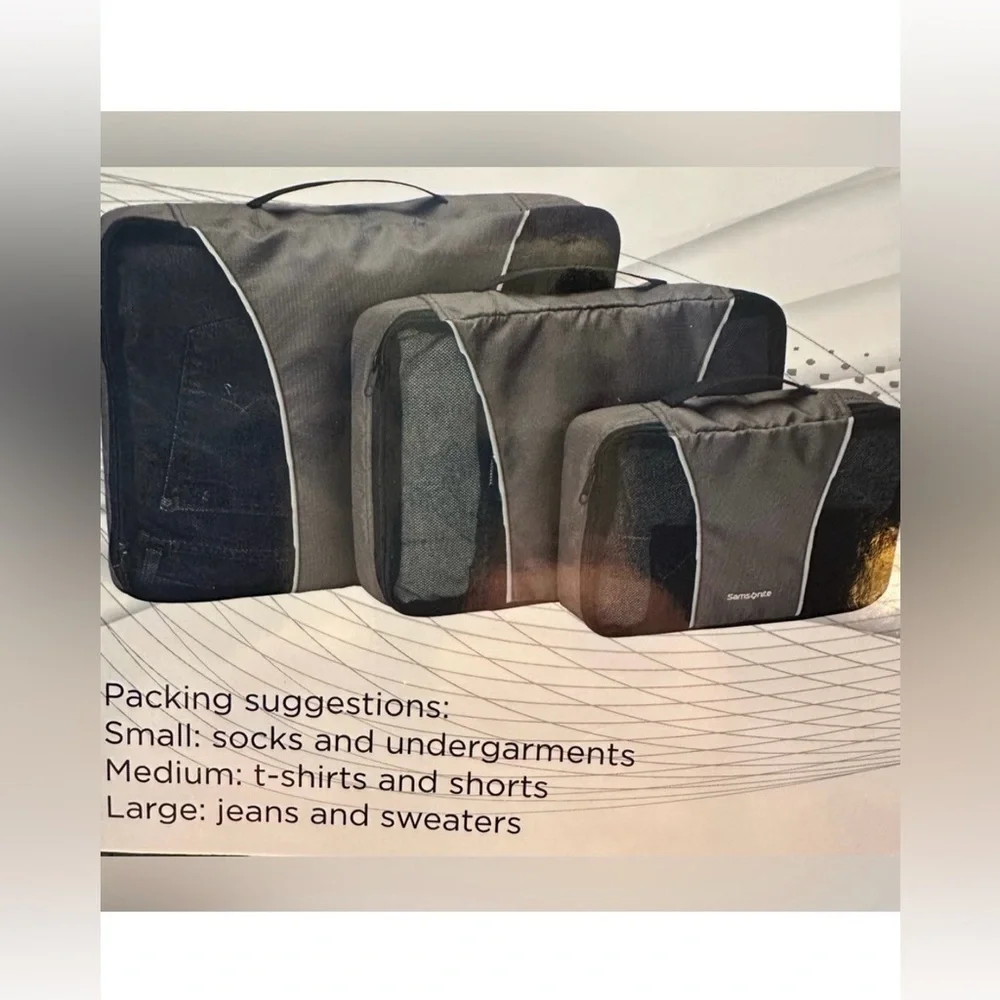 Samsonite Purple Travel Cube Set - Picture 3 of 4